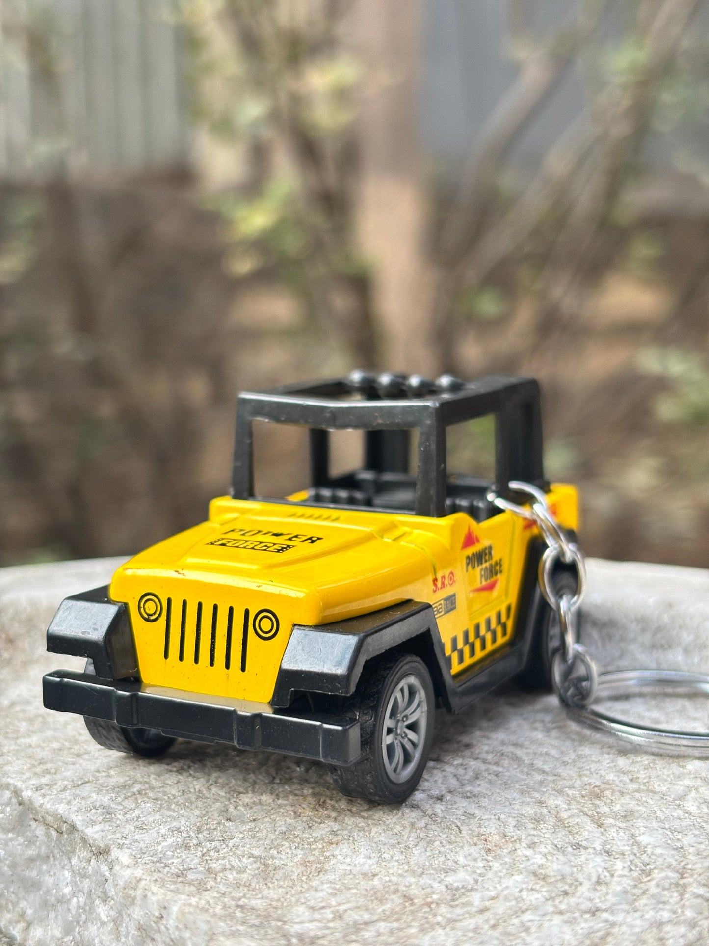 Keychain | Yellow Jeep Keychain