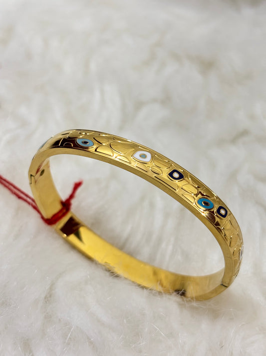 Anti-Tarnish Heavy Small Evil Eye Bracelet