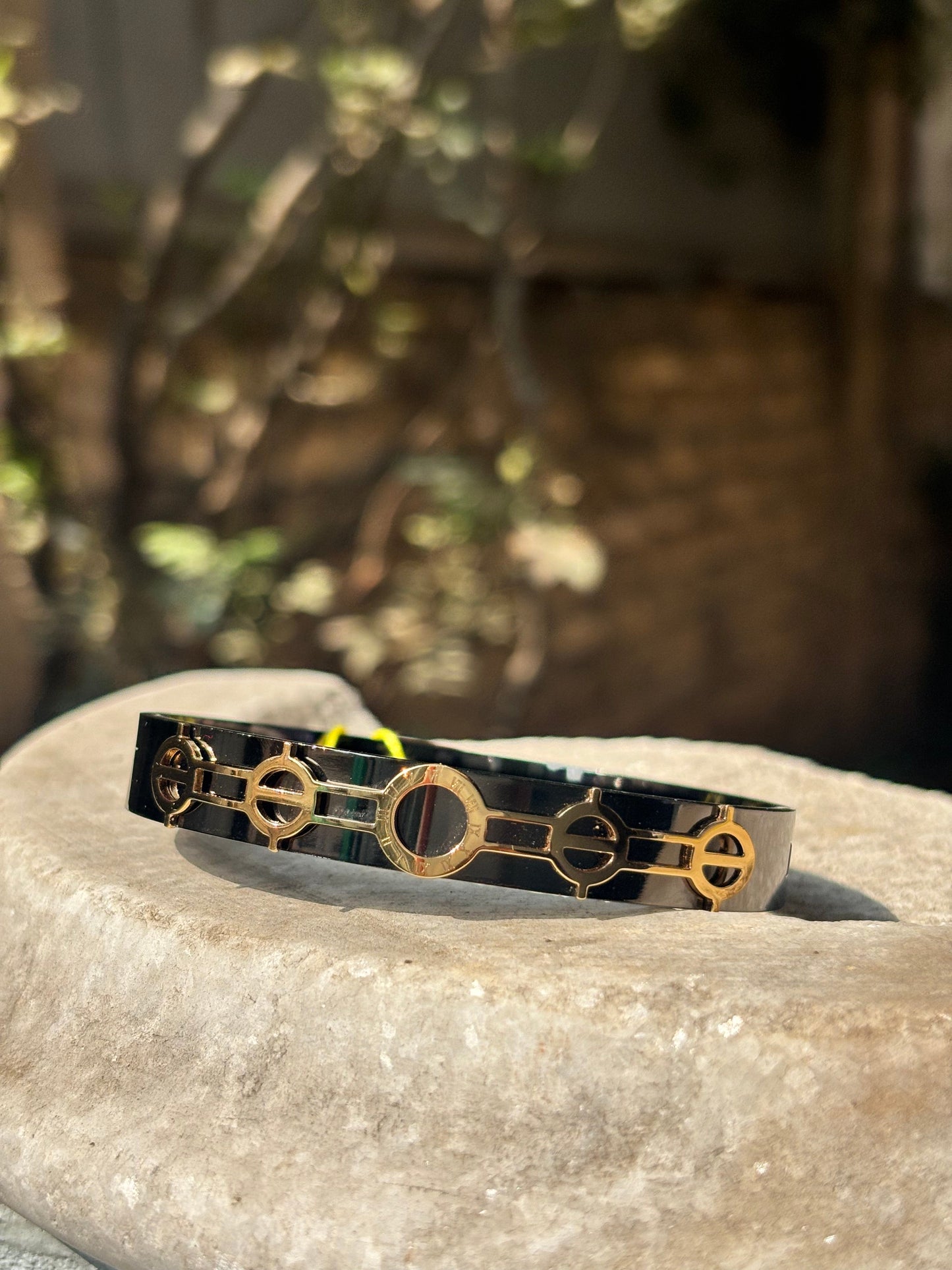 Mens Bracelet | Anti-Tarnish Black Roman Numeral Bracelet