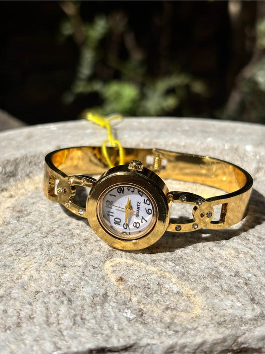 Anti tarnish Wrist Watch | Broad Bracelet