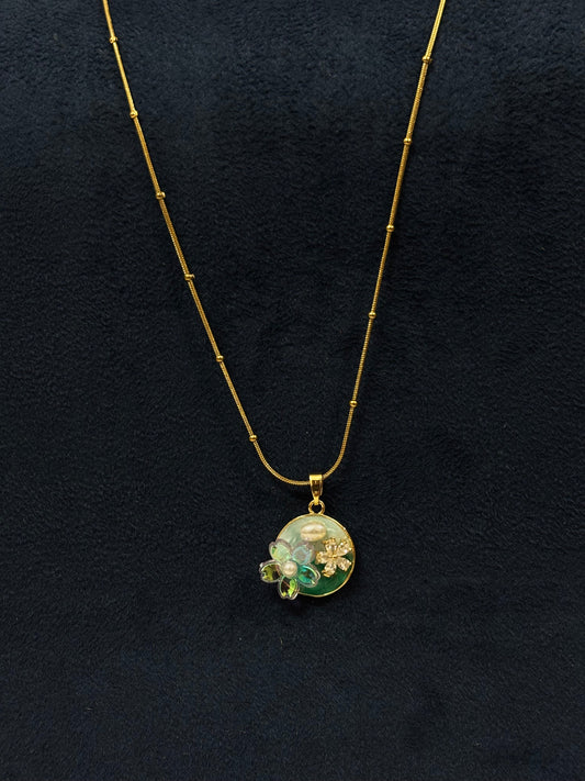 Anti tarnish Necklace | Flower Design Pendant