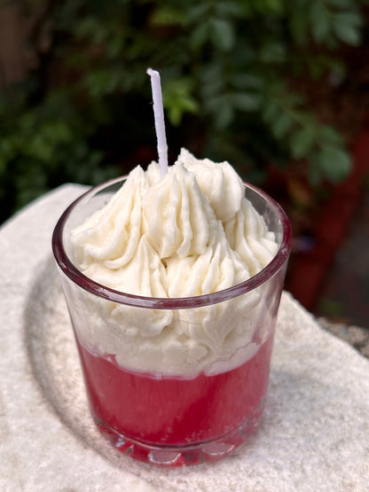 Berry Vanilla Swirl Scented Candle