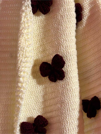 Cardigans | Bow Handmade Crochet Cardigan for Women