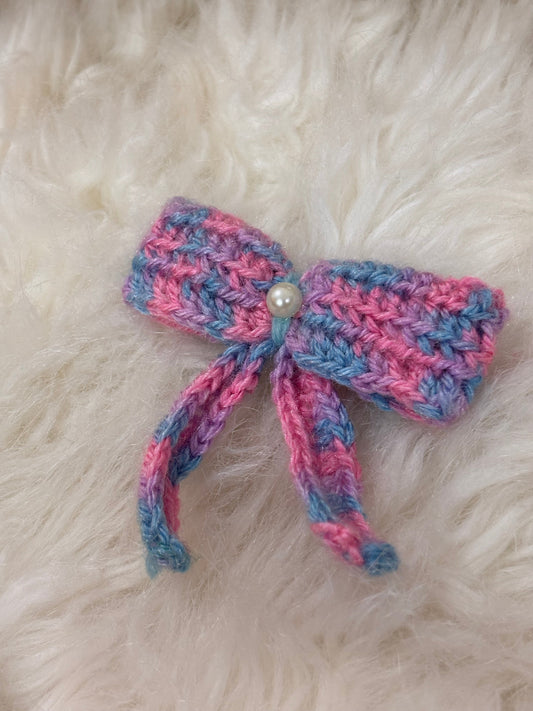 Bow Crochet Hairclip | Multicolor