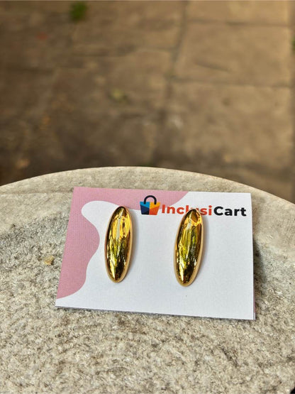 Bullet Design Anti Tarnish Stud Earrings