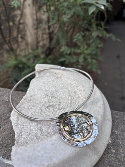 Celestial Crater Collar Necklace