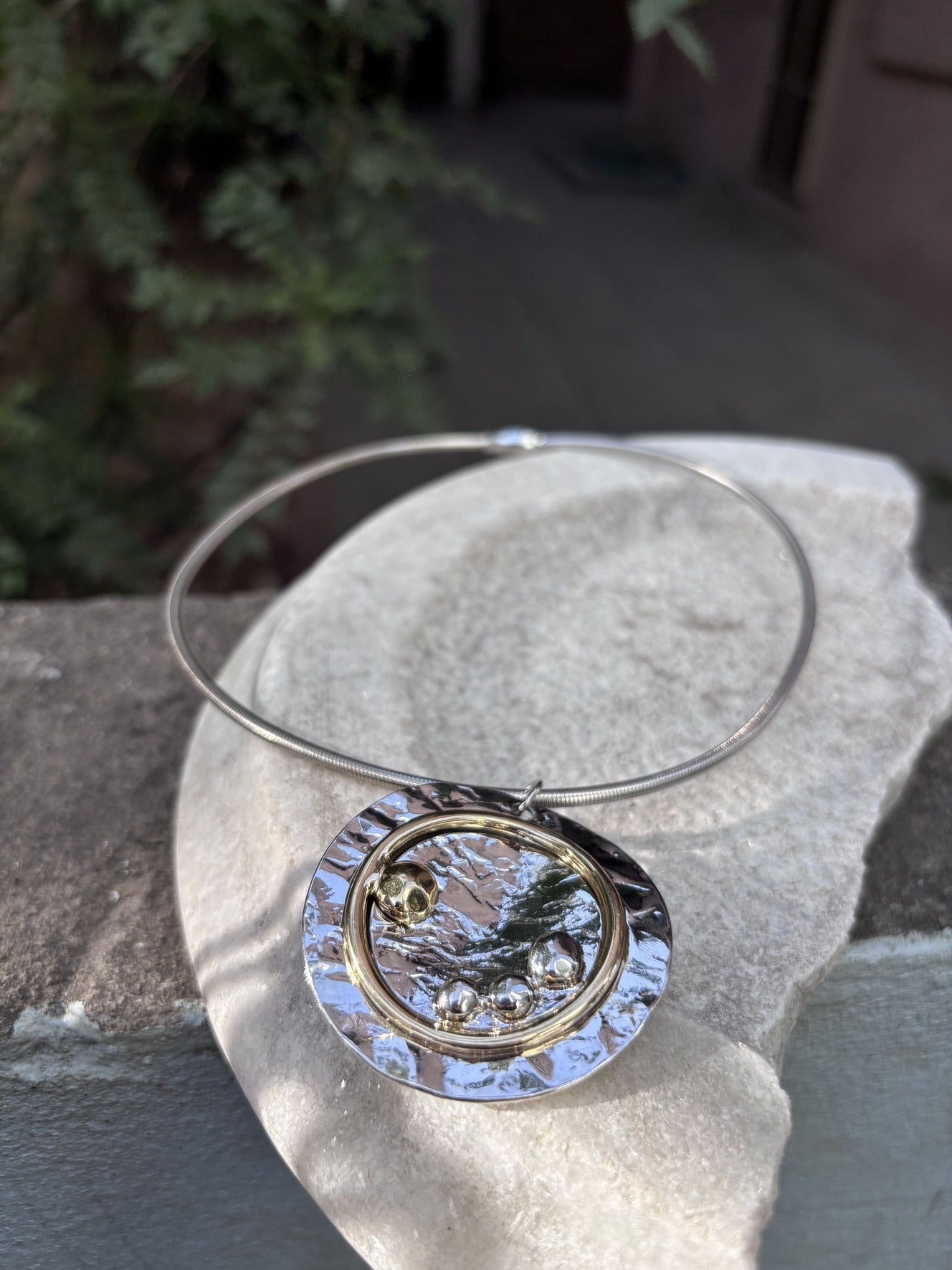 Celestial Crater Collar Necklace