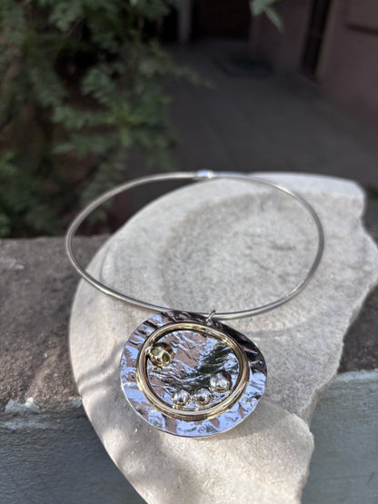 Celestial Crater Collar Necklace