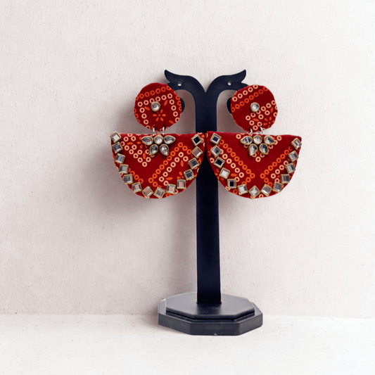Chandriya Chandbalis Fabric earrings