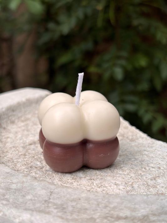 Choco Vanila Bubble Scented Candle Small