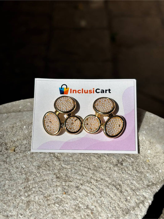 Circular Mini Bead Anti Tarnish Earrings