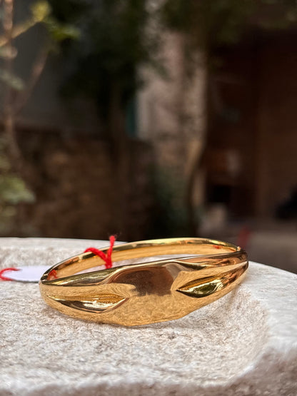 Classic Textured Gold Bracelet