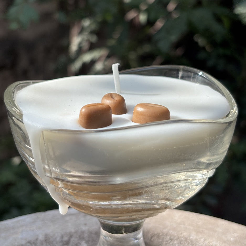 Cold Coffee With Beans Scented Big Glass Candle