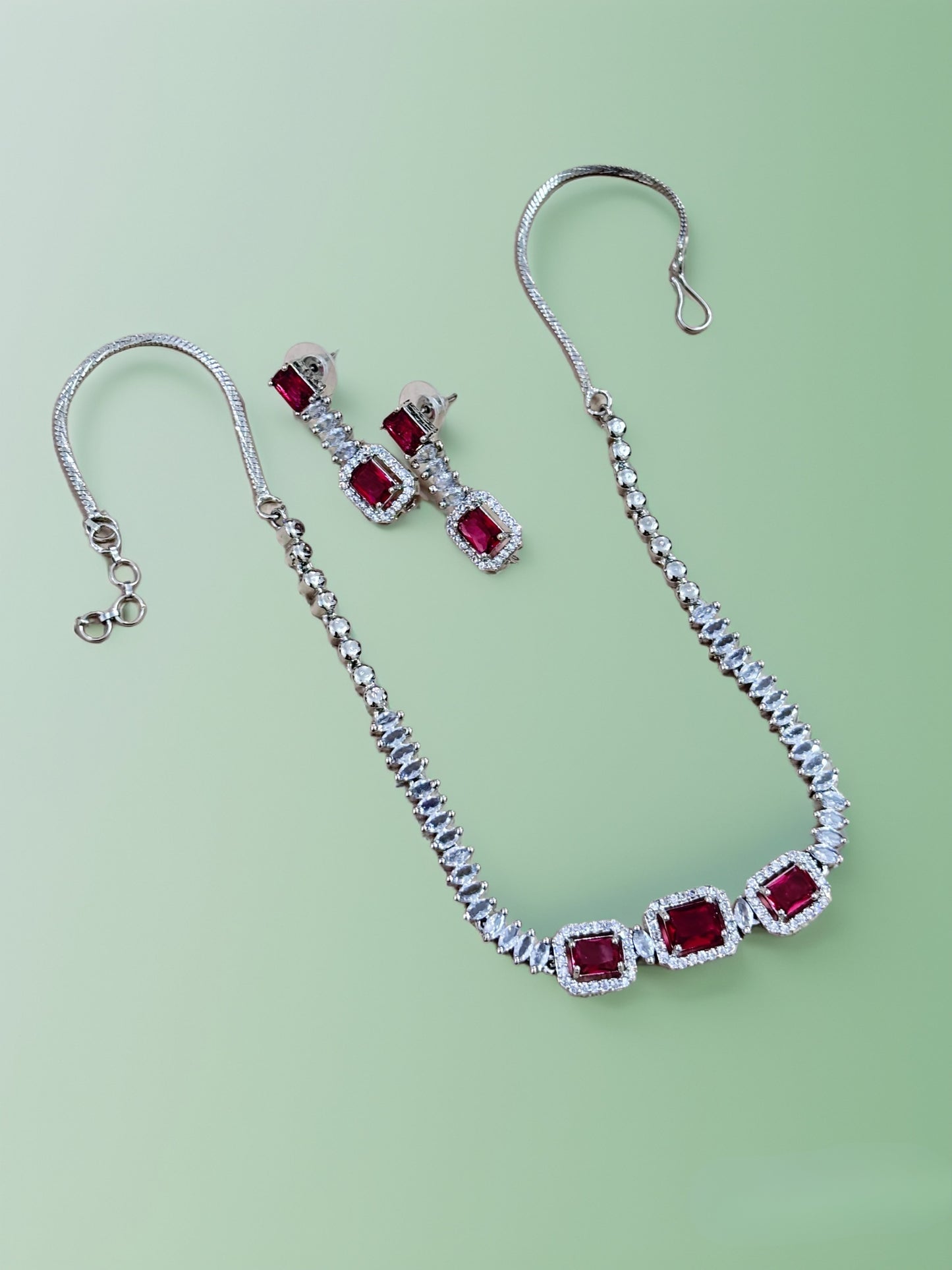 Crimson Red Royale Jewellery Set