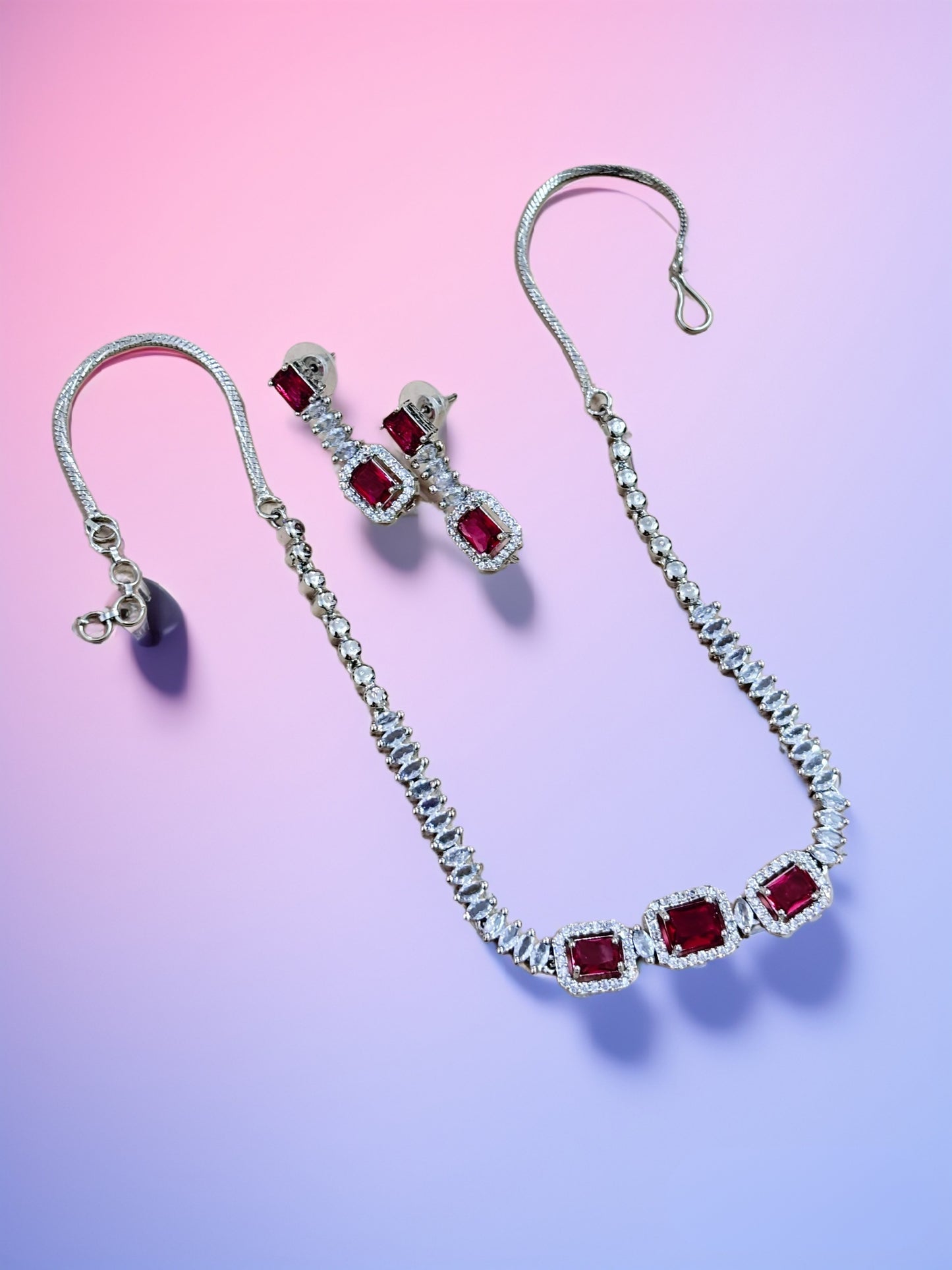 Crimson Red Royale Jewellery Set