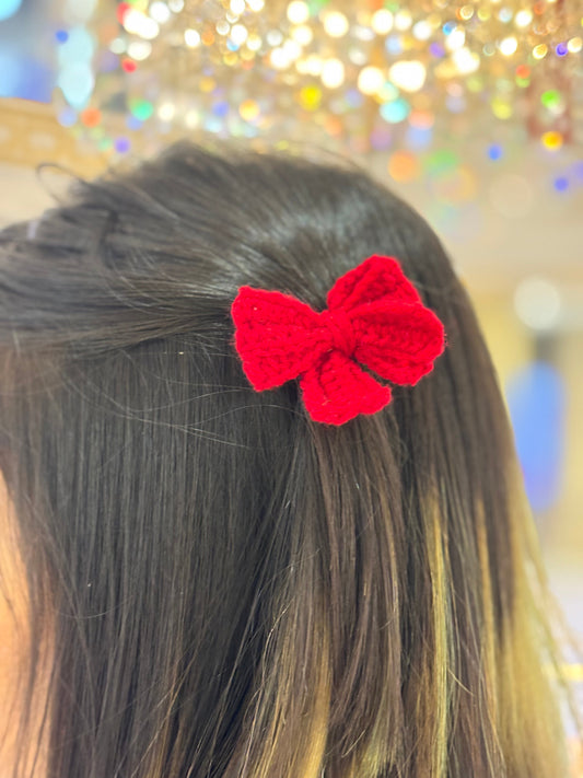 Crochet Bow | Red