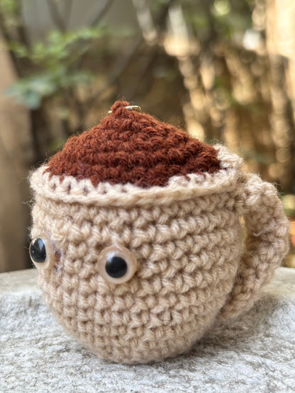 Crochet Keychain Coffee Cup