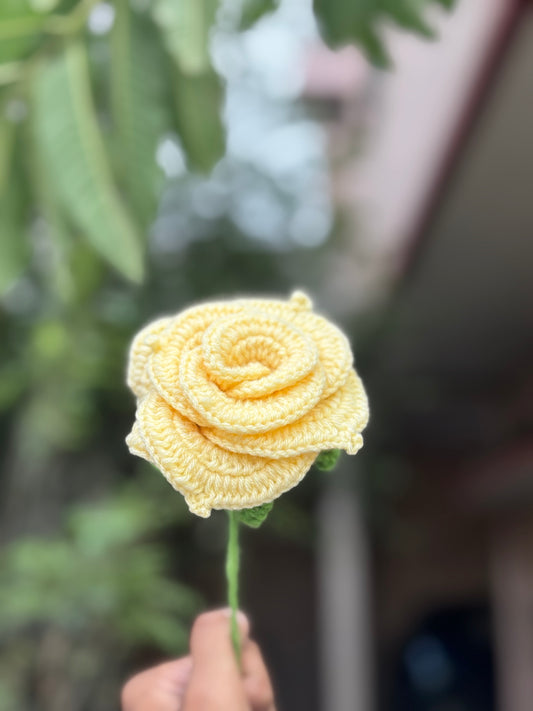 Crochet Flower | Butter Rose