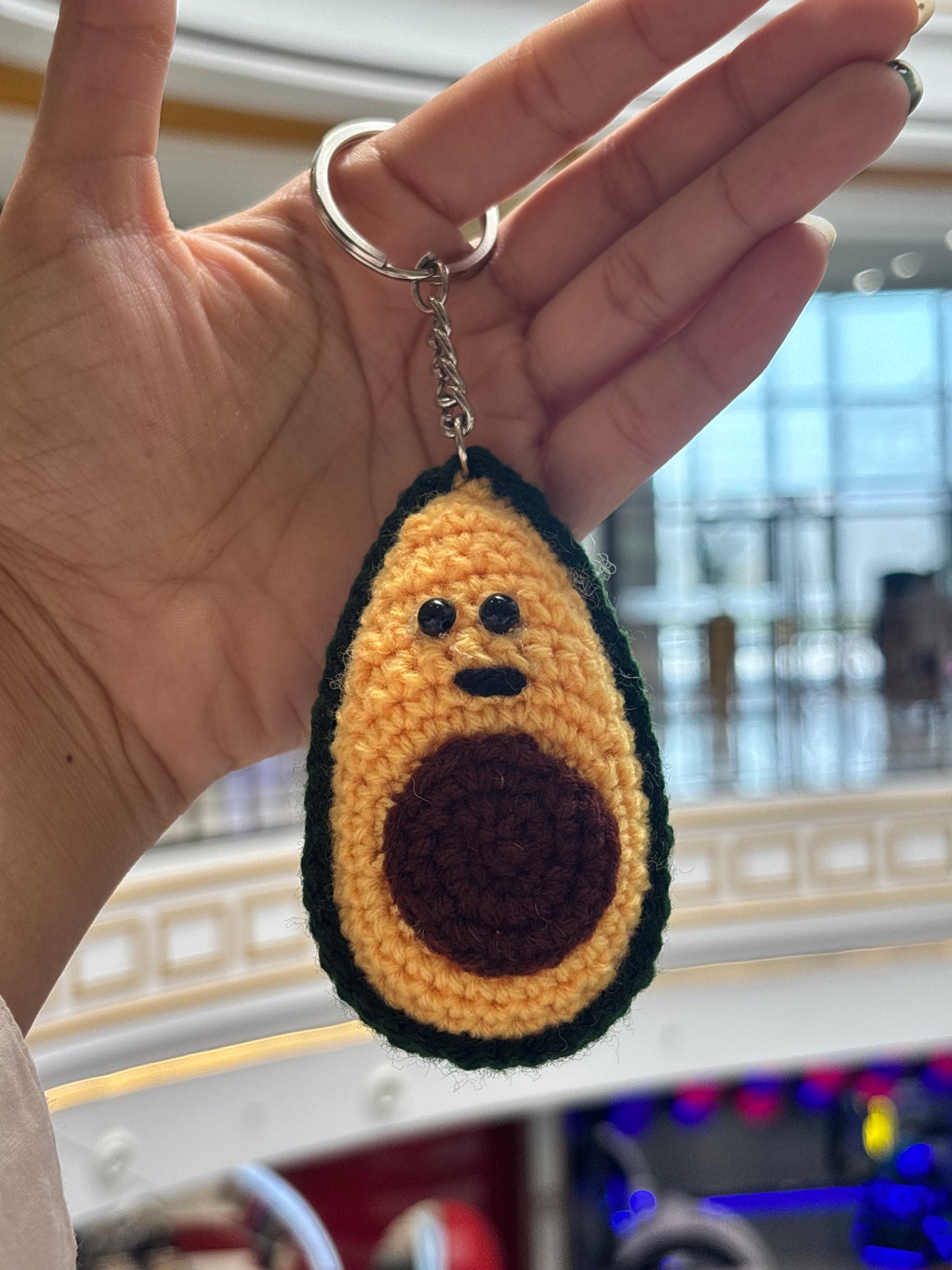 Crochet Keychain | Avocado
