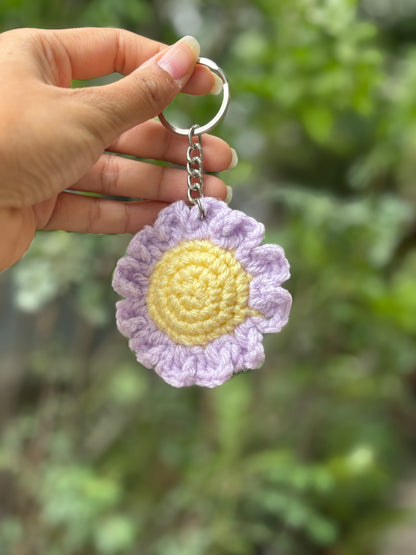 Crochet Keychain | Daisy | Lavender