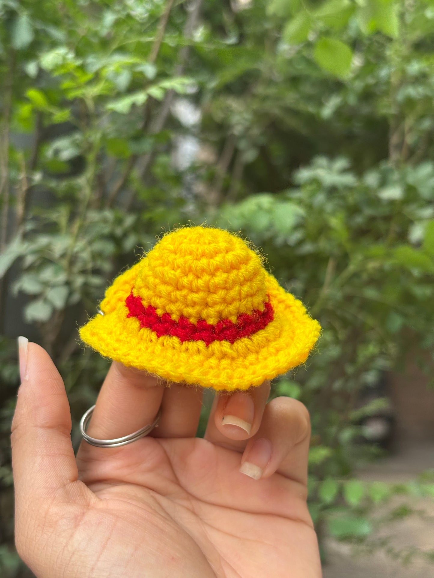Crochet Keychain | Yellow Hat