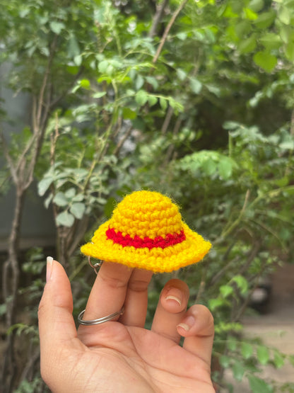 Crochet Keychain | Yellow Hat
