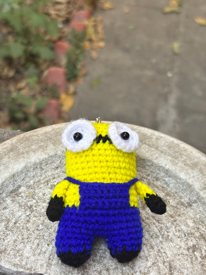 Crochet Keychain Cute Minion | Yellow