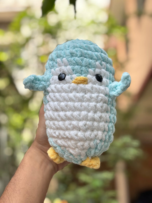 Crochet Plushie | White Blue Penguin