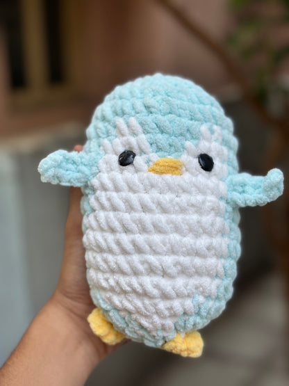 Crochet Plushie | White Blue Penguin