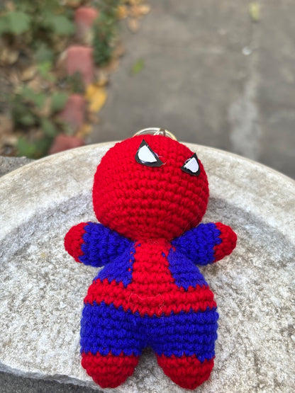 Crochet Keychain Spider Man