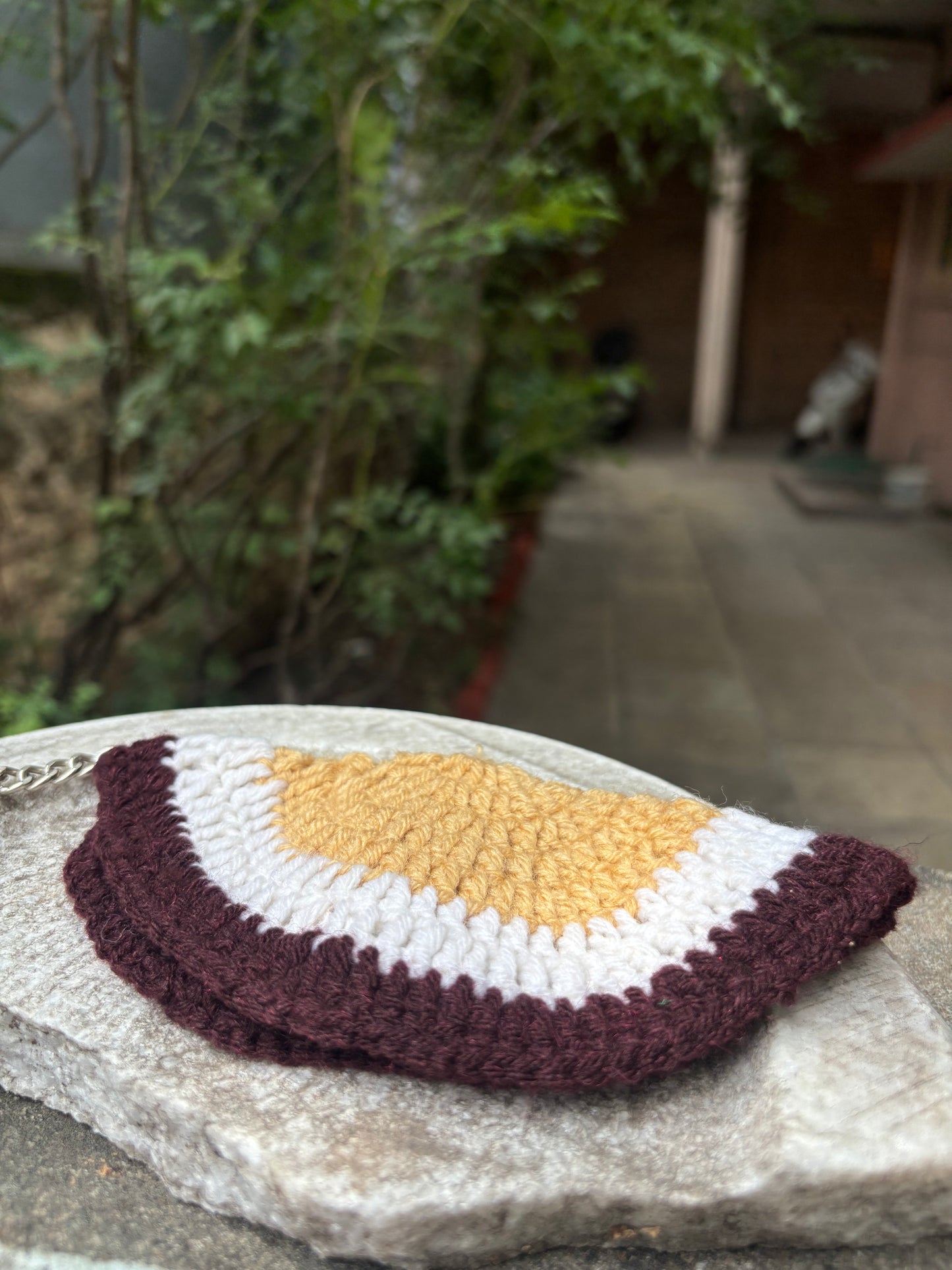 Crochet Sunglass Holder | Choco Brown