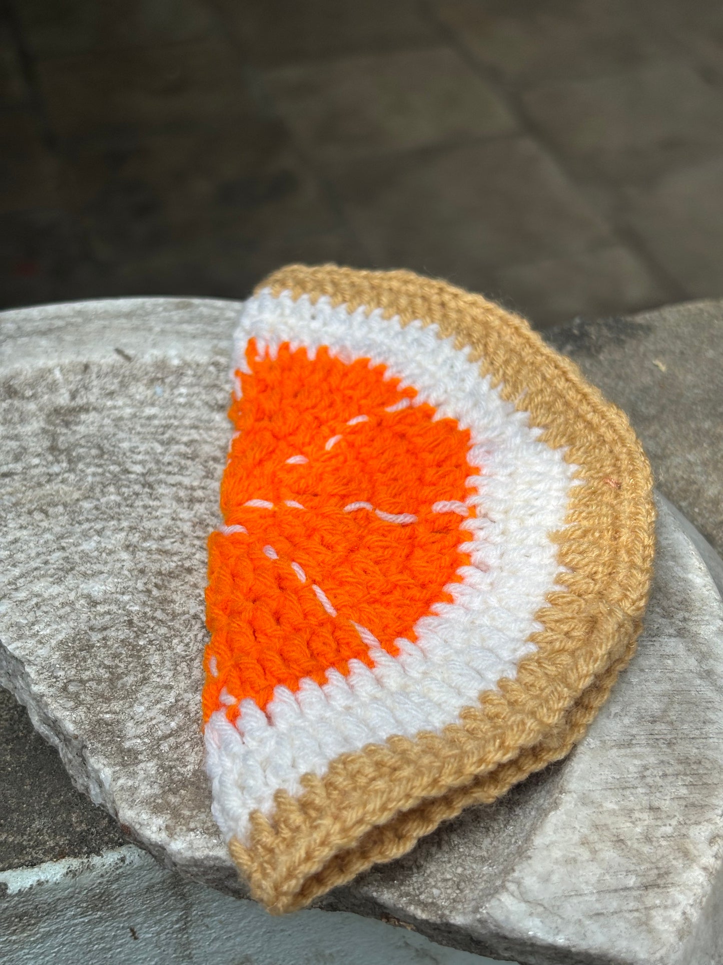 Crochet Sunglass Holder | Orange Design