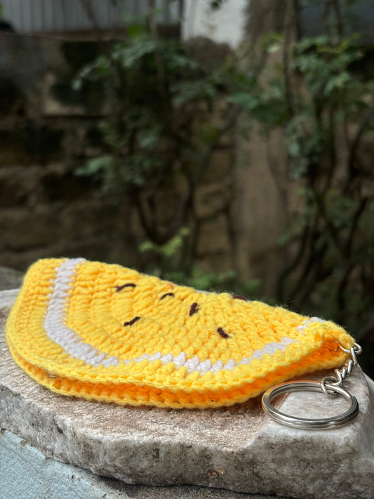 Crochet Sunglass Holder | Yellow