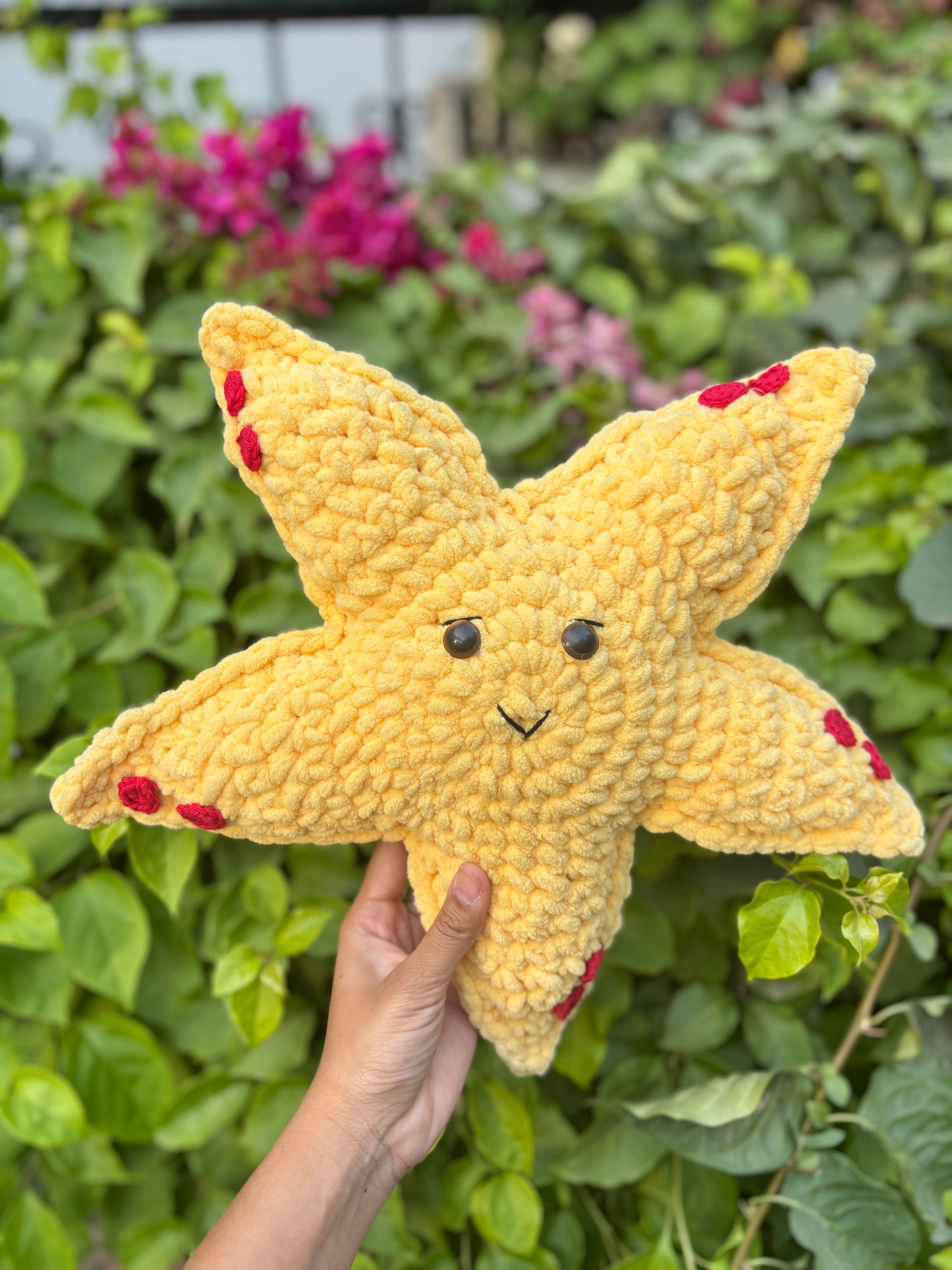 Crochet Plushie | Yellow Starfish