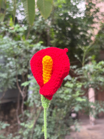 Crochet Flower | Calla Lilly | Red