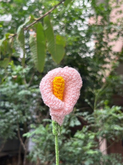 Crochet Flower | Calla Lilly | Baby Pink