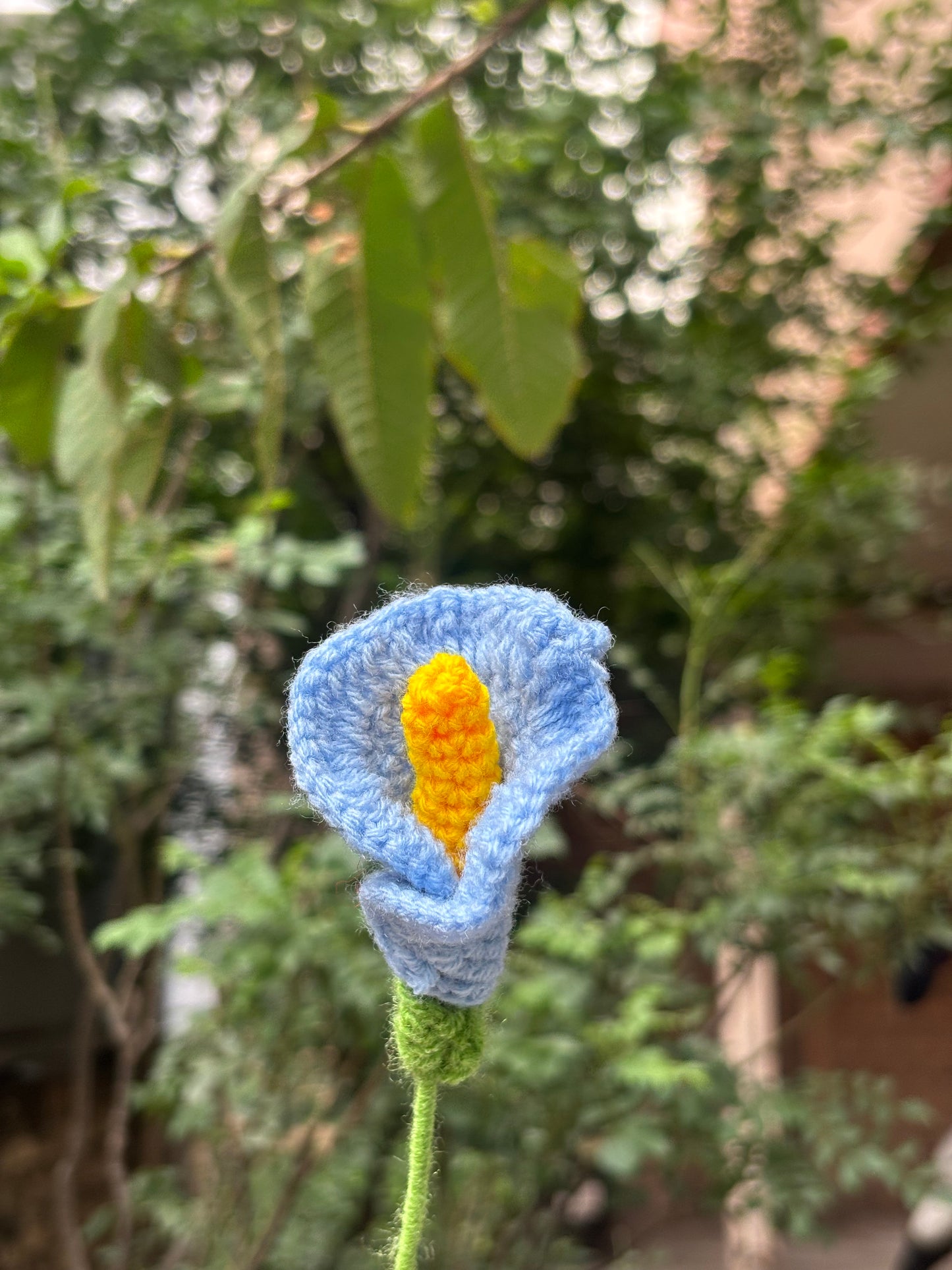Crochet Flower | Calla Lilly | Light Blue