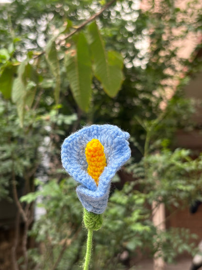 Crochet Flower | Calla Lilly | Light Blue