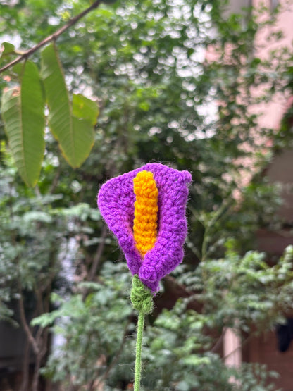 Crochet Flower | Calla Lilly | Purple