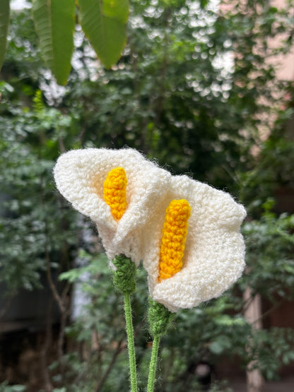 Crochet Flower | Calla Lilly | White