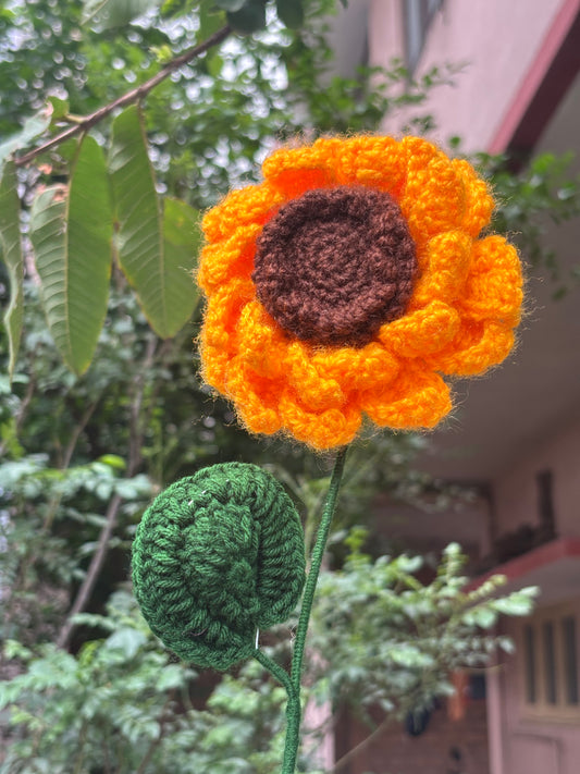 Crochet Flower | Double Petal Sunflower