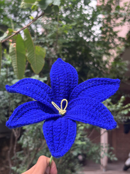 Crochet Flower | Lilly | Dark Blue