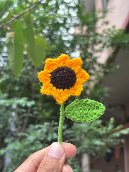 Crochet Mini Flower | Sunflower