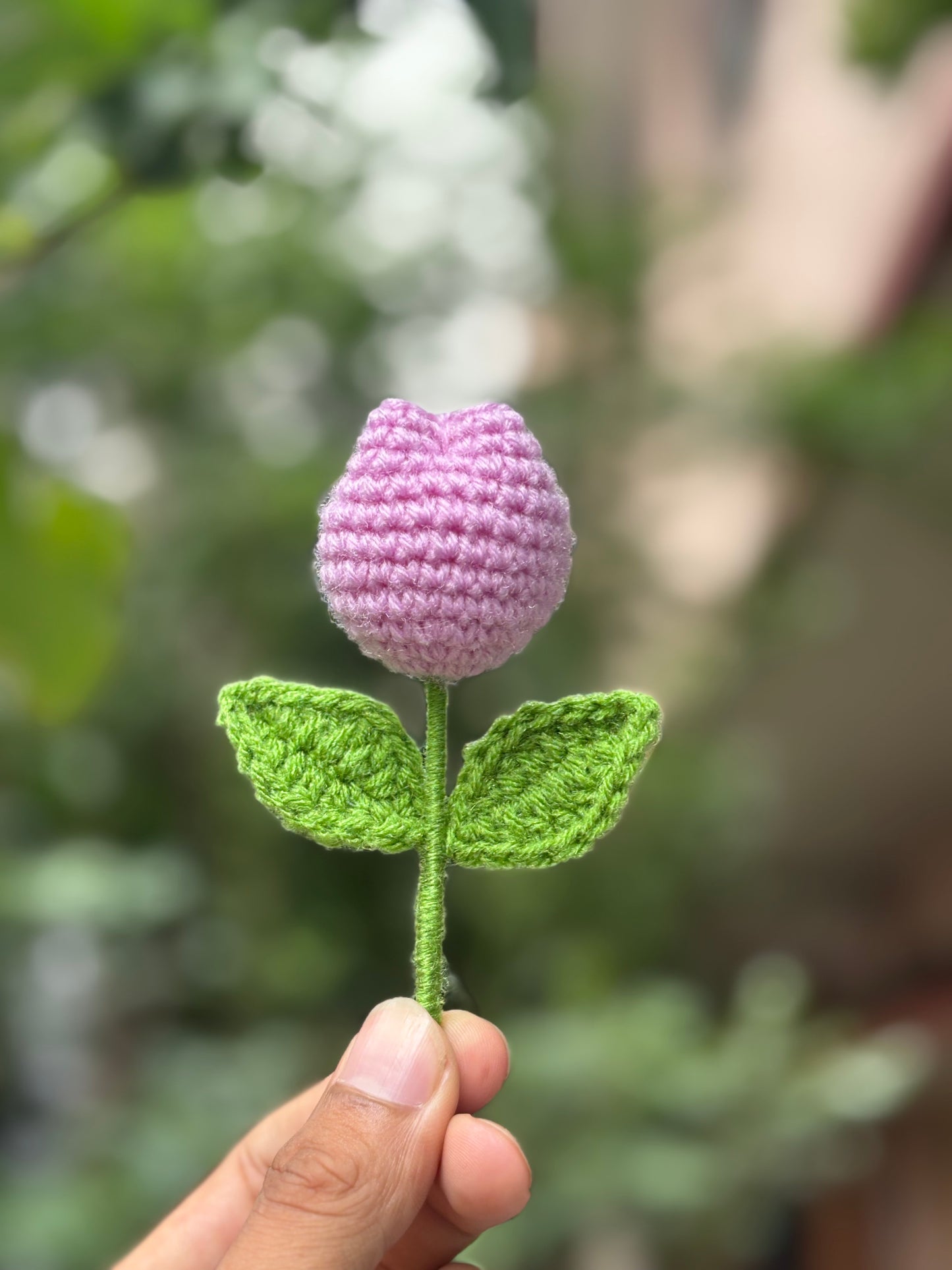 Crochet Mini Flower | Tulip Lavender