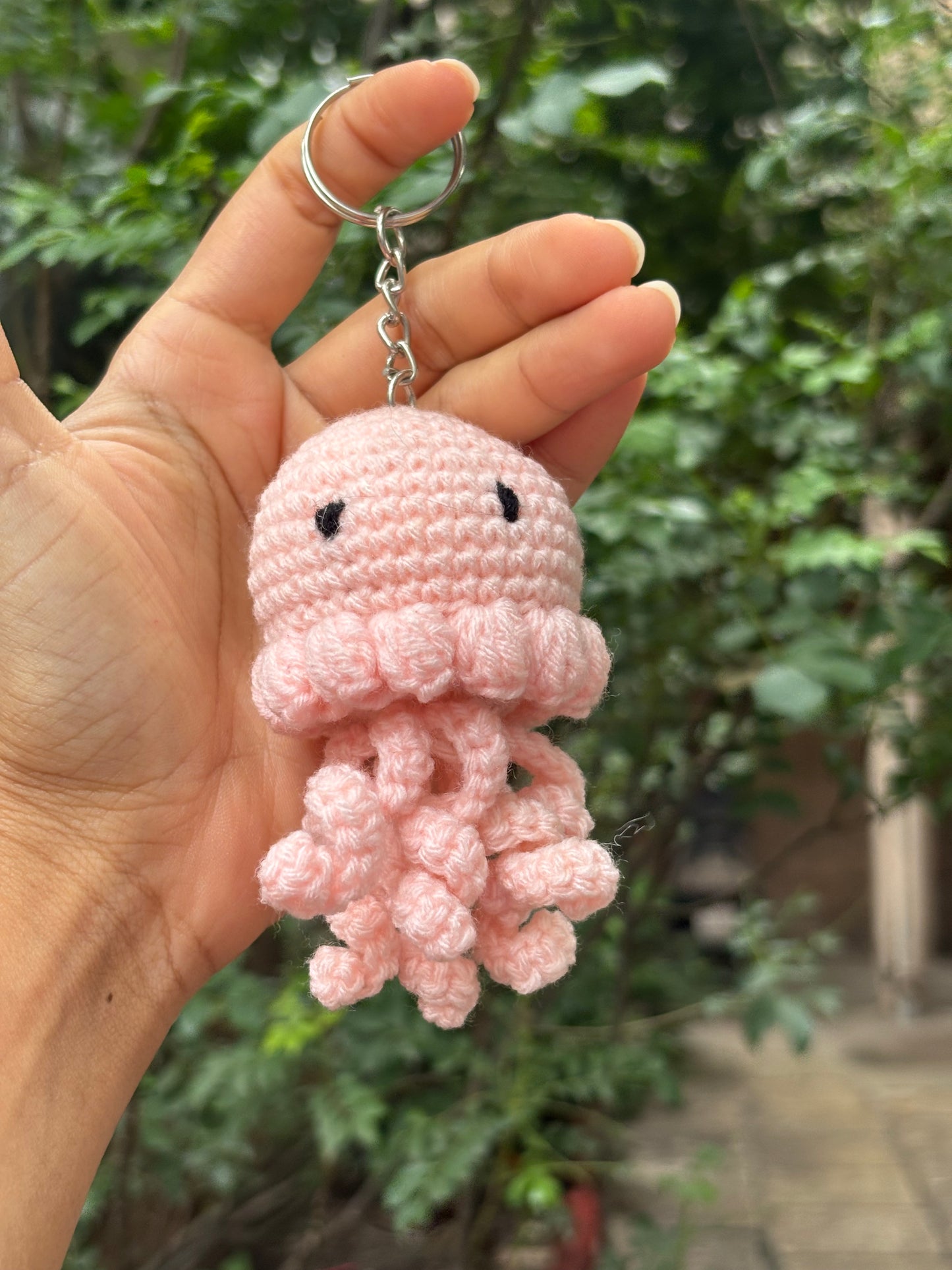 Crochet Keychain | Octopus | Baby Pink