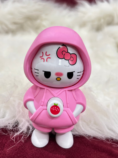 Cute Face Changing Keychain Pink