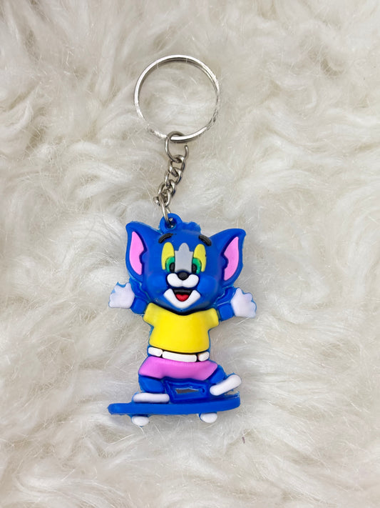 Cute Blue Tom Keychain