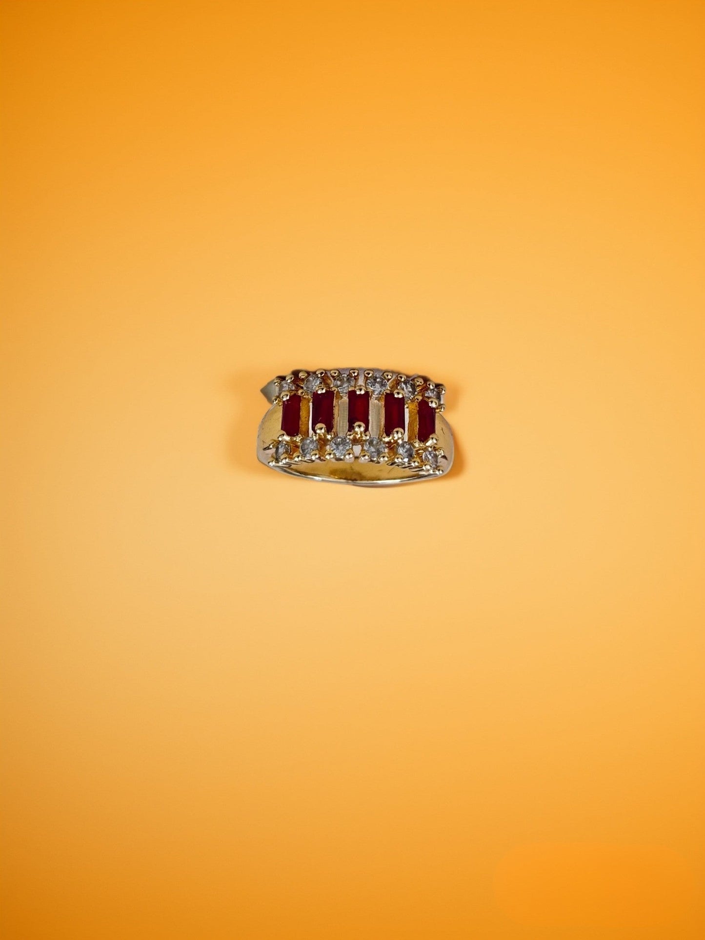 Silver Pearl Cage Pendant | Garnet Glow | Ring Necklace | Combo