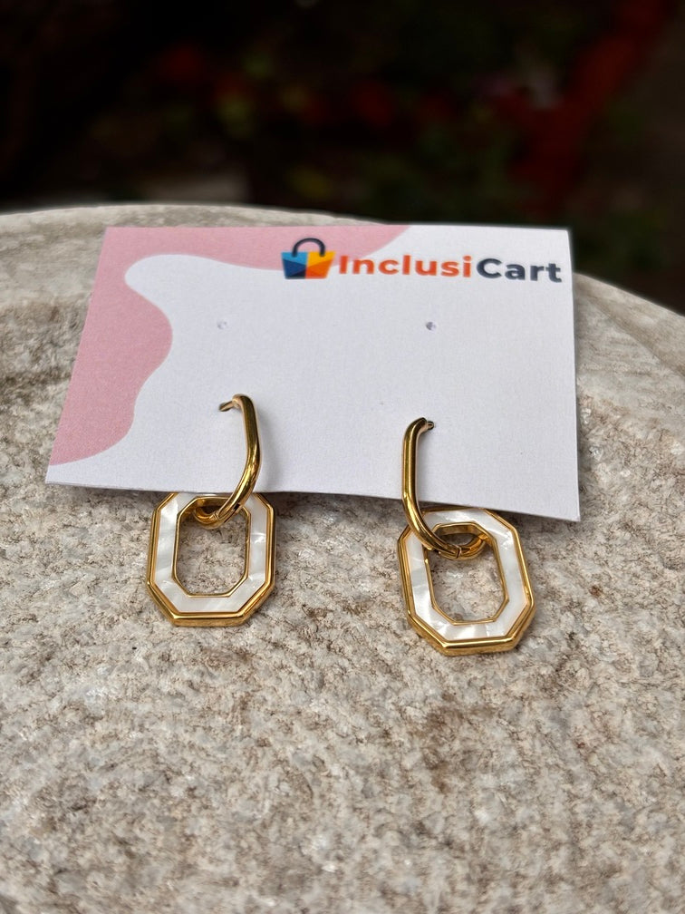 Trendy Anti Tarnish Geometric Drop Earrings for Women