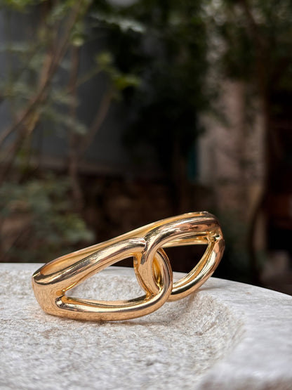 Gold Interlocking Chain Bracelet – Anti-Tarnish